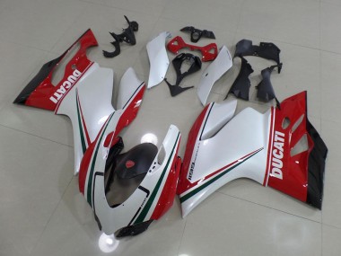 Abs Carenagem Ducati 1199 11-14 - Branco Vermelho