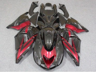 Abs Carenagem Kawasaki ZX14R ZZR 1400 06-11 - Preto Vermelho