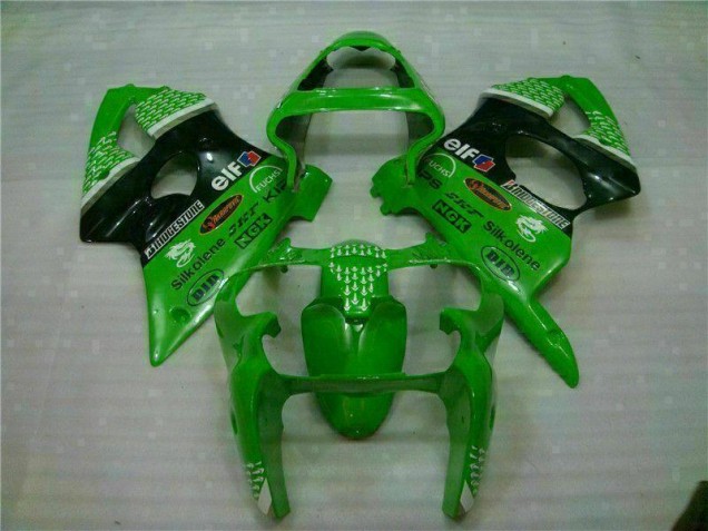 Abs Carenagem Kawasaki ZX6R 00-02 - Verde Preto