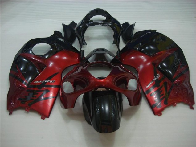 Abs Carenagem Suzuki GSXR 1300 Hayabusa 96-07 - Vermelho Preto