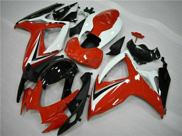 Abs Carenagem Suzuki GSXR 600 / 750 K6 06-07 - Vermelho Branco