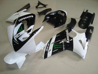 Abs Kit Carenagem & Plásticos Kawasaki ZX6R 03-04 - Branco Monster