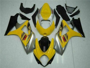 Abs Kit Carenagem & Plásticos Suzuki GSXR 1000 K7 07-08 - Amarelo