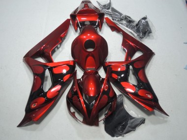 Abs Kit Completos Carenagem Honda CBR 1000RR 06-07 - Vermelho Preto