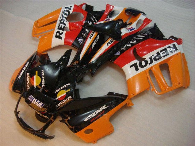 Abs Kit Completos Carenagem Honda CBR 600 F3 95-98 - Preto Laranja Repsol