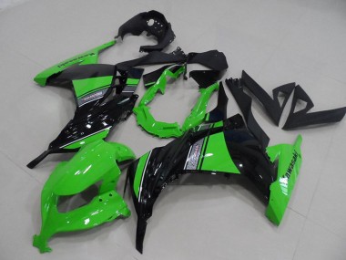 Abs Kit Completos Carenagem Kawasaki ZX 300R 13-16 - Preto Verde