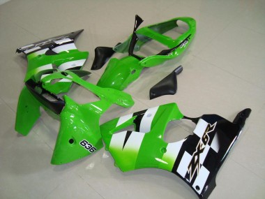 Abs Kit Completos Carenagem Kawasaki ZX6R 00-02 - Verde Preto