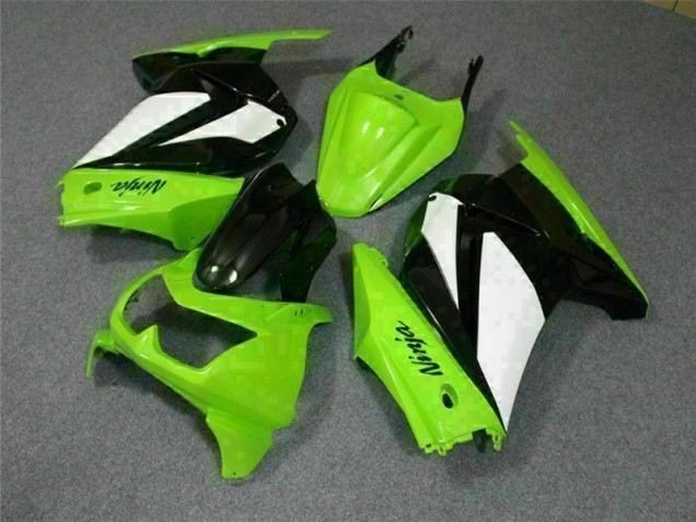 Abs Kits Carenagem Kawasaki EX250 08-12 - Verde Preto Ninja