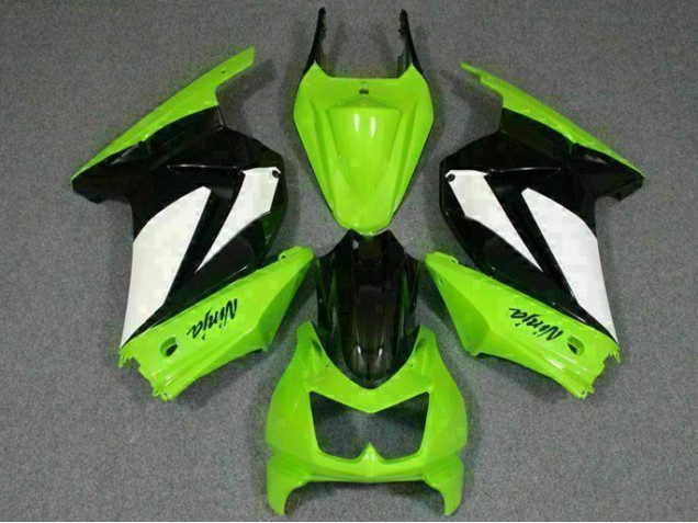 Abs Kits Carenagem Kawasaki EX250 08-12 - Verde Preto Ninja