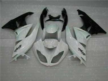 Abs Kits Carenagem Kawasaki ZX6R 09-12 - Branco Preto