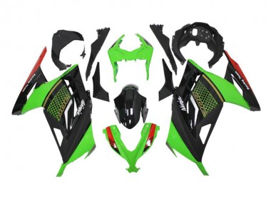 Abs Kits Carenagem Kawasaki ZX6R 13-18 - Verde Preto