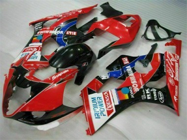 Abs Kits Carenagem Suzuki GSXR 1000 K3 03-04 - Vermelho