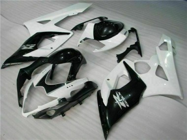 Abs Kits Carenagem Suzuki GSXR 1000 K5 05-06 - Branco Preto