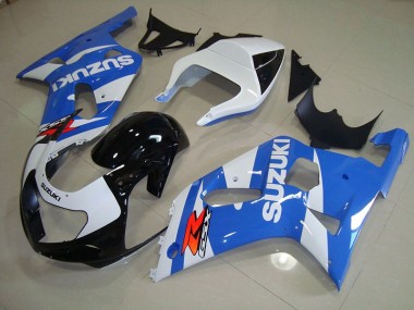 Abs Kits Carenagem Suzuki GSXR 750 K1 K2 K3 01-03 - Azul Branco