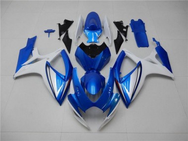 Abs Kits Completos Carenagem Suzuki GSXR 600 / 750 K6 06-07 - Azul Branco