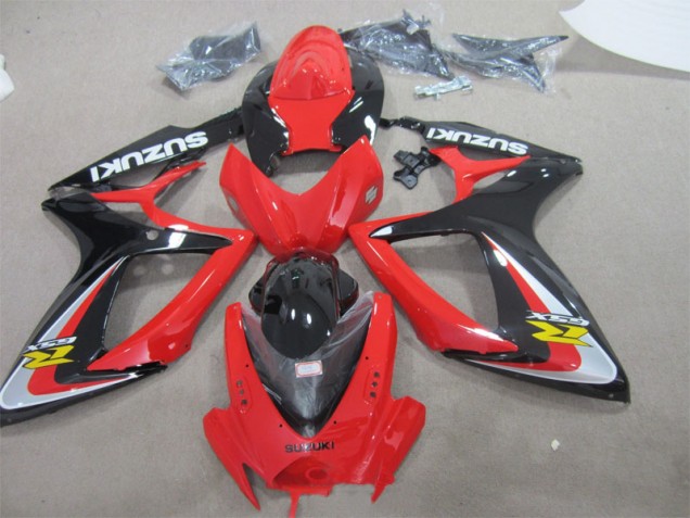 Abs Plástico Suzuki GSXR 600 K6 06-07 - Vermelho Preto