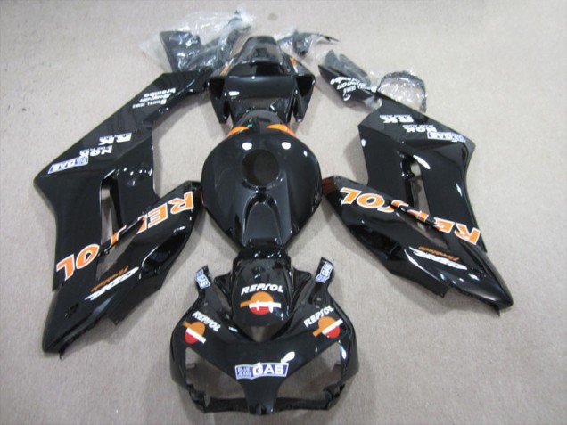 Abs Plásticos Honda CBR 1000RR 04-05 - Preto Laranja Repsol