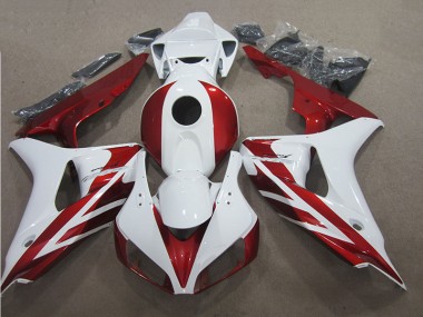 Abs Plásticos Honda CBR 1000RR 06-07 - Vermelho Branco