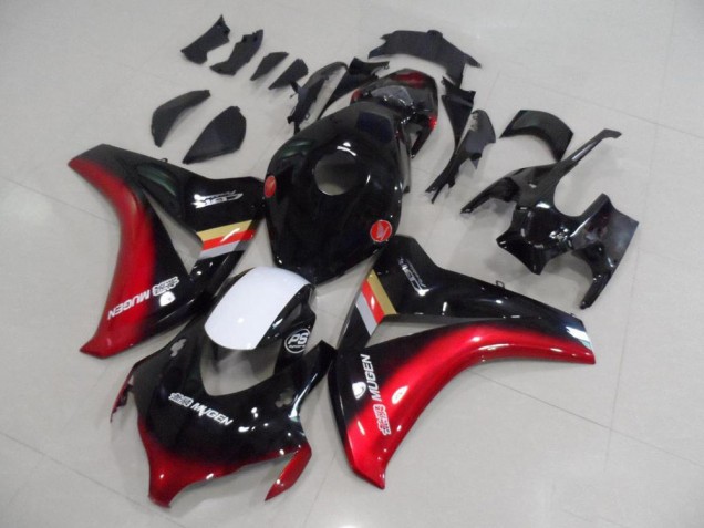 Abs Plásticos Honda CBR 1000RR 08-11 - Preto Vermelho Mugen