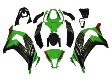 Abs Plásticos Kawasaki ZX10R 11-15 - Verde Preto