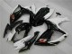 Abs Plásticos Suzuki GSXR 600 / 750 K6 06-07 - Branco Preto