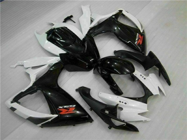 Abs Plásticos Suzuki GSXR 600 / 750 K6 06-07 - Branco Preto