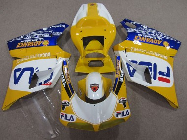 Carenagem Ducati 748 93-05 - Amarelo Branco Fila