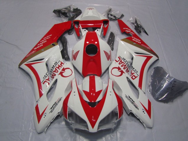 Carenagem Honda CBR 1000RR 04-05 - Branco Vermelho PRAMAC