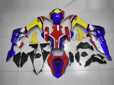 Carenagem Honda CBR 1000RR 17-23 - Azul Amarelo Vermelho