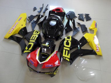 Carenagem Honda CBR 600RR 13-21 - Amarelo Preto Geico