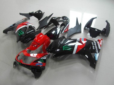 Carenagem Kawasaki ZX 250R 08-12 - Vermelho & Preto Monster