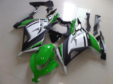 Carenagem Kawasaki ZX 300R 13-16 - Verde Preto & Branco