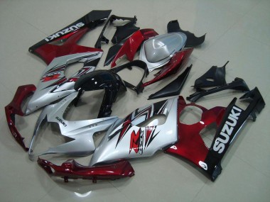 Carenagem Suzuki GSXR 1000 K5 05-06 - Prata Vermelho