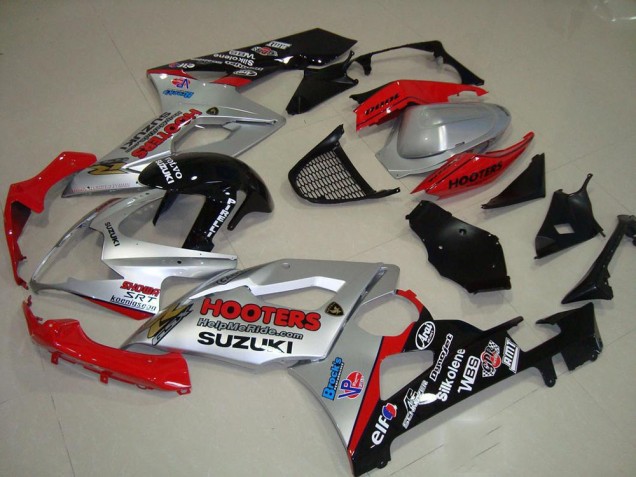 Carenagem Suzuki GSXR 1000 K5 05-06 - Prata & Vermelho