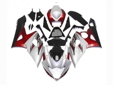 Carenagem Suzuki GSXR 1000 K5 05-06 - Prata Vermelho Preto