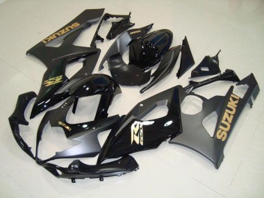 Carenagem Suzuki GSXR 1000 K5 05-06 - Preto & Ouro Decalques