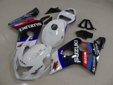 Carenagem Suzuki GSXR 750 K4 04-05 - Branco Azul Motul