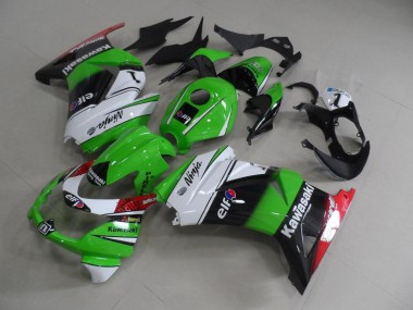 Carroçaria Kawasaki ZX 250R 08-12 - Verde Branco Preto