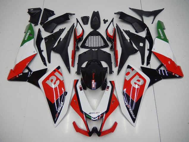 Kit Carenagem Aprilia RSV4 09-15 - Preto Vermelho