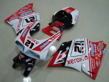 Kits Carenagem Ducati 748 916 996 996S 93-05 - Vermelho Branco Xerox 21