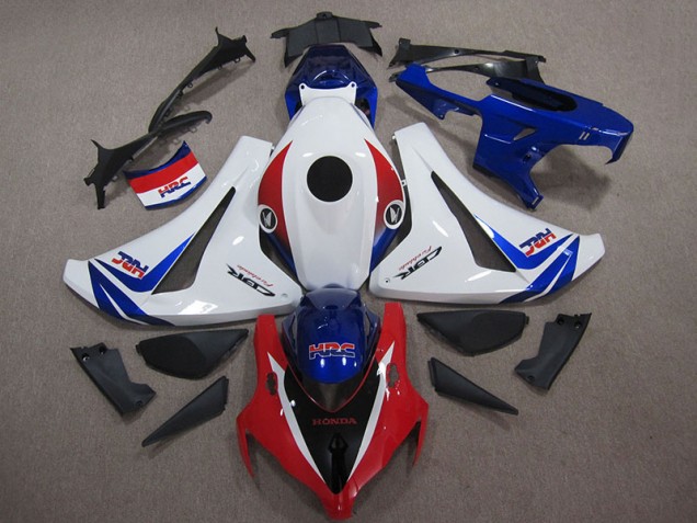 Kits Carenagem Honda CBR 1000RR 08-11 - Branco Azul Vermelho HRC