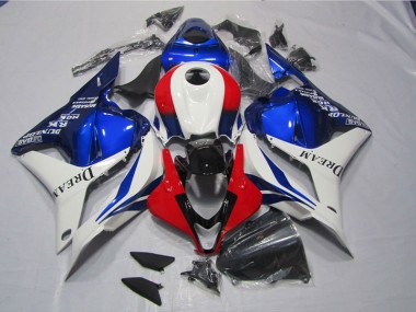 Kits Carenagem Honda CBR 600RR 09-12 - Branco Azul Vermelho DREAM