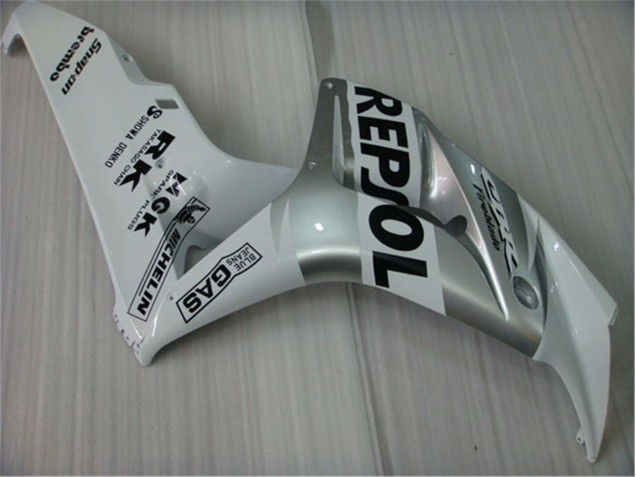 Plástico Honda CBR 1000RR 04-05 - Branco Prata Preto Repsol