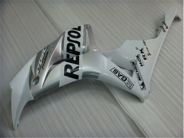 Plástico Honda CBR 1000RR 04-05 - Branco Prata Preto Repsol