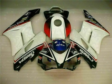 Plástico Honda CBR 1000RR 04-05 - Branco Preto