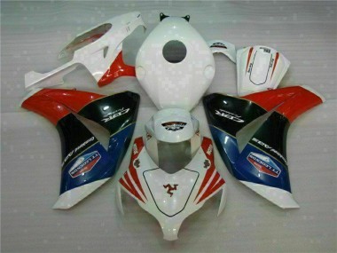 Plástico Honda CBR 1000RR 08-11 - Vermelho Branco