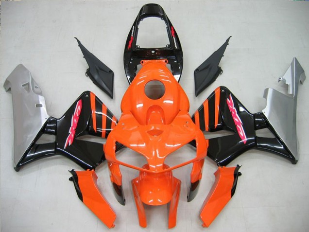 Plástico Honda CBR 600RR 05-06 - Laranja Preto