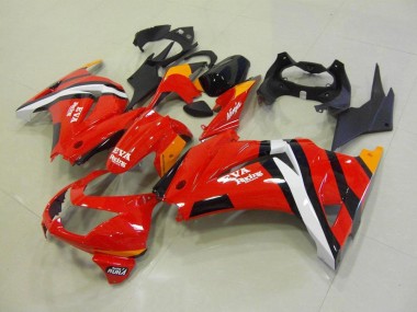 Plásticos Kawasaki ZX 250R 08-12 - Vermelho Preto